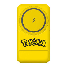 Magnetinis maitinimo blokas OTL 5000 mAh, USB-C 15W, Pokemon Pikatchu su stovu (geltona)