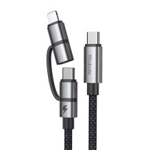 „Mcdodo 2in1“ kabelis CA-0450 USB-C į USB-C + Lightning, 1,2 m