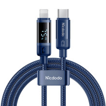 „Mcdodo CA-5211“ USB-C prie „Lightning“ kabelis, 36 W, 1,2 m (mėlynas)