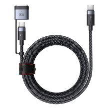 Du viename USB-C į USB-C + Magsafe 3 laidas Mcdodo CA-0140, 2 m (juodas)