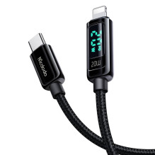 „Mcdodo CA-8810“ USB-C prie „Lightning“ laidas, 36 W, 1,2 m (juodas)