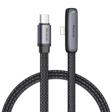 USB-C prie žaibo kampo kabelis Mcdodo CA-3351, 1,8 m (juodas)