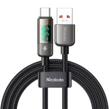 „Mcdodo CA-3630“ USB-A–USB-C laidas, automatinis išjungimas, PD 100 W, 1,2 m (juodas)