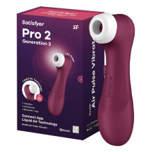 Klitorio masažuoklis su App Satisfyer Pro 2 Generation 3 (raudona)