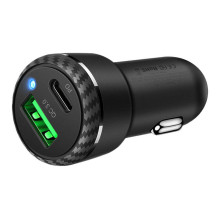 Mcdodo CC-5970 automobilinis įkroviklis, USB + USB-C 38W (juodas)