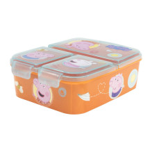 Pietų dėžutė vaikams STOR 13920 3 skyriai Peppa Pig (oranžinė)