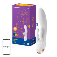 „Vibrator Satisfyer Double Flex“ su programa (balta)