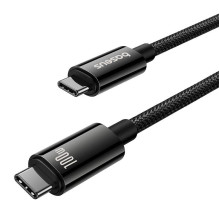 „Baseus“ USB kabelis „Tungsten Gold“ USB-C į USB-C 100 W 1,5 m (juodas)