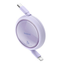 USB kabelis Baseus Free2Pull USB-C iki iP 20W 1m (violetinė)