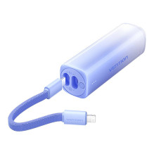 Powerbank 5000mAh Vention FHWL0 20W + kabelis USB-C do Lightning (niebieski)