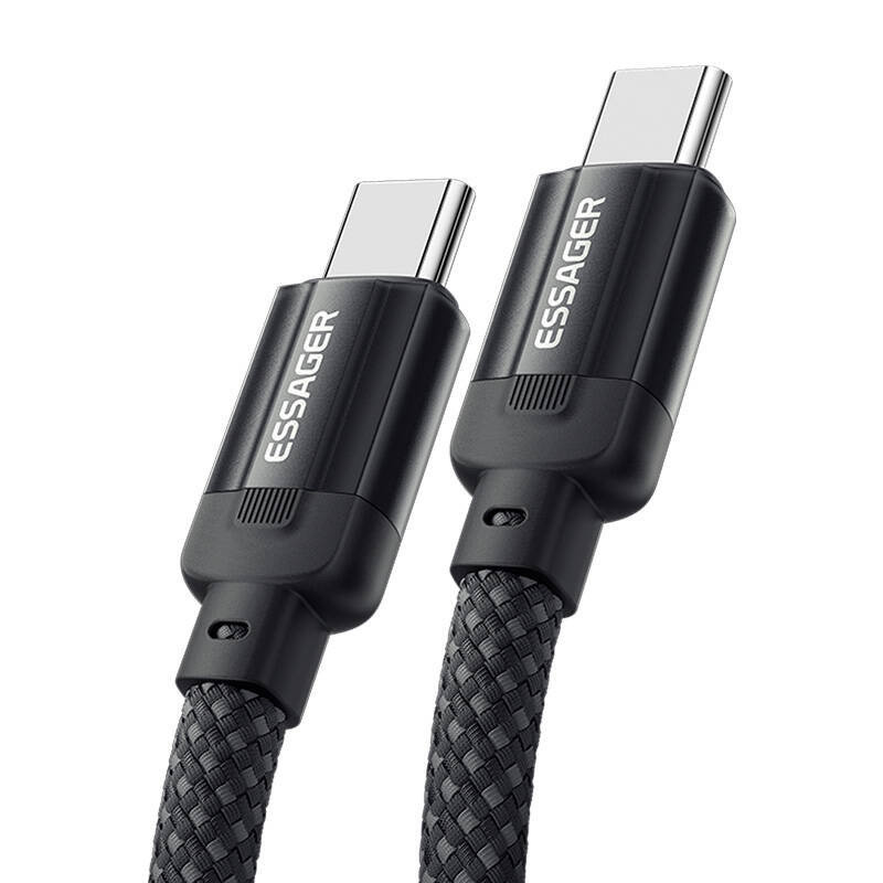 USB-C to USB-C cable, Essager, EXCTT1-YS01-P, 100W, 1m (black)