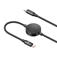 „Mcdodo CA-4170“ du viename USB-C laidas + „Samsung Watch“ belaidis įkroviklis, 60 W, 1,5 m