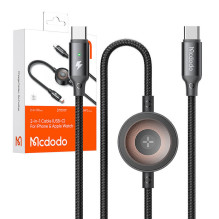 Mcdodo CA-2580 2-in-1 USB-C cable + Apple Watch charger, 60W, 1.5m