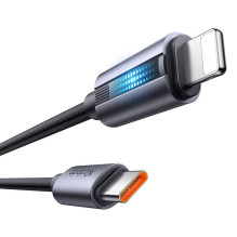 „Mcdodo CA-5710“ USB-C prie „Lightning“ laidas su 36 W mirksinčia lempute, 1,2 m (juodas)