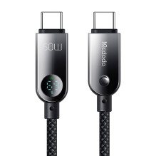 Mcdodo CA-4780 USB-C į USB-C 60 W duomenų kabelis 1,2 m (juodas)