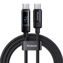 Mcdodo CA-5780 USB-C į USB-C 60 W duomenų kabelis 1,2 m (juodas)