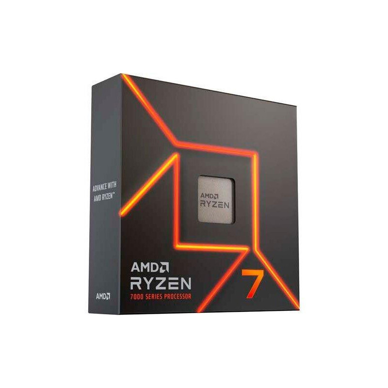 CPU, AMD, Desktop, Ryzen 7, R7-7700X, 4500 MHz, Cores 8, 32MB, Socket SAM5, 105 Watts, GPU Radeon, BOX, 100-100000591WOF