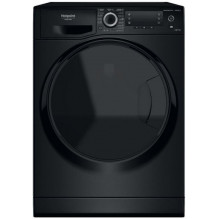 Black washing machine with...