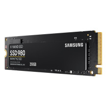 SSD, SAMSUNG, 980, 250 GB, M.2, PCIE, NVMe, MLC, rašymo greitis 1300 MB / s, skaitymo greitis 2900 MB / sek, 2,38 mm, TB