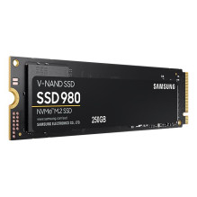 SSD, SAMSUNG, 980, 250 GB, M.2, PCIE, NVMe, MLC, rašymo greitis 1300 MB / s, skaitymo greitis 2900 MB / sek, 2,38 mm, TB