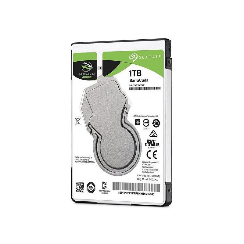 HDD, SEAGATE, Barracuda Pro, 1TB, SATA 3.0, 128 MB, 7200 rpm, Discs / Heads 1 / 2, 2,5&quot;, Thickness 7mm, ST1000LM049