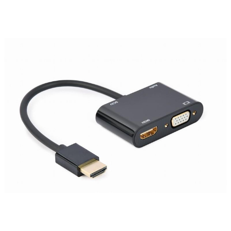 I / O ADAPTER HDMI TO HDMI / VGA / A-HDMIM-HDMIFVGAF-01 GEMBIRD