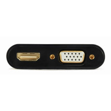 I / O ADAPTER HDMI TO HDMI / VGA / A-HDMIM-HDMIFVGAF-01 GEMBIRD