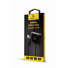 I / O ADAPTER HDMI TO HDMI / VGA / A-HDMIM-HDMIFVGAF-01 GEMBIRD