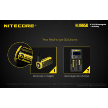 NITECORE 16340 Li-ion Rechargeable Battery NL1665R