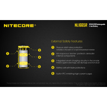 NITECORE 16340 Li-ion Rechargeable Battery NL1665R