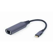 I / O ADAPTER USB-C TO LAN / GREY A-USB3C-LAN-01 GEMBIRD