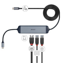 Įvesties / išvesties stotelė USB-C / DST-MICRO 140 43326 LINDY