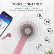 AUSINĖS PRIMO TOUCH BLUETOOTH / PINK 23782 TRUST