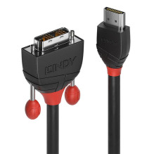 CABLE HDMI-DVI 1M / BLACK 36271 LINDY