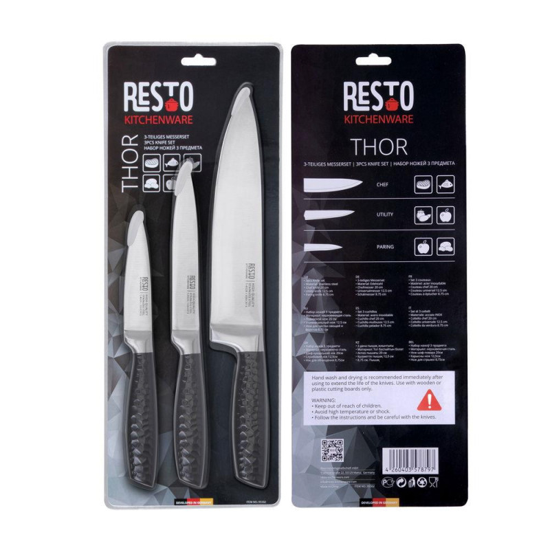 KNIFE SET 3PCS / 95502 RESTO