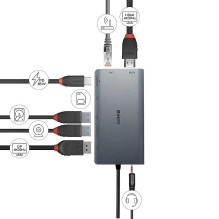 Įvesties / išvesties stotelė USB-C / MINI SINGLE 4K 43323 LINDY