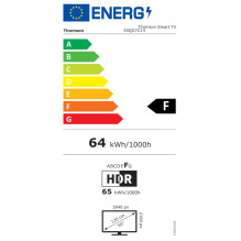 Televizorius, THOMSON, 50&quot;, 4K / Smart, QLED, 3840x2160, belaidis LAN, Bluetooth, Google TV, juodas, 50QG7C14
