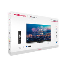 TV Set, THOMSON, 55&quot;, 4K / Smart, QLED, 3840x2160, Wireless LAN, Bluetooth, Google TV, Black, 55QG6C14