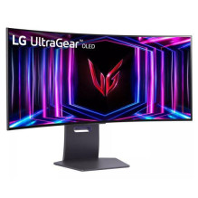 Monitor, LG, 34GS95QE-B, 34&quot;, Gaming / Curved, Panel OLED, 3440x1440, 21:9, 240Hz, Matte, 0.03 ms, Swivel, Height a