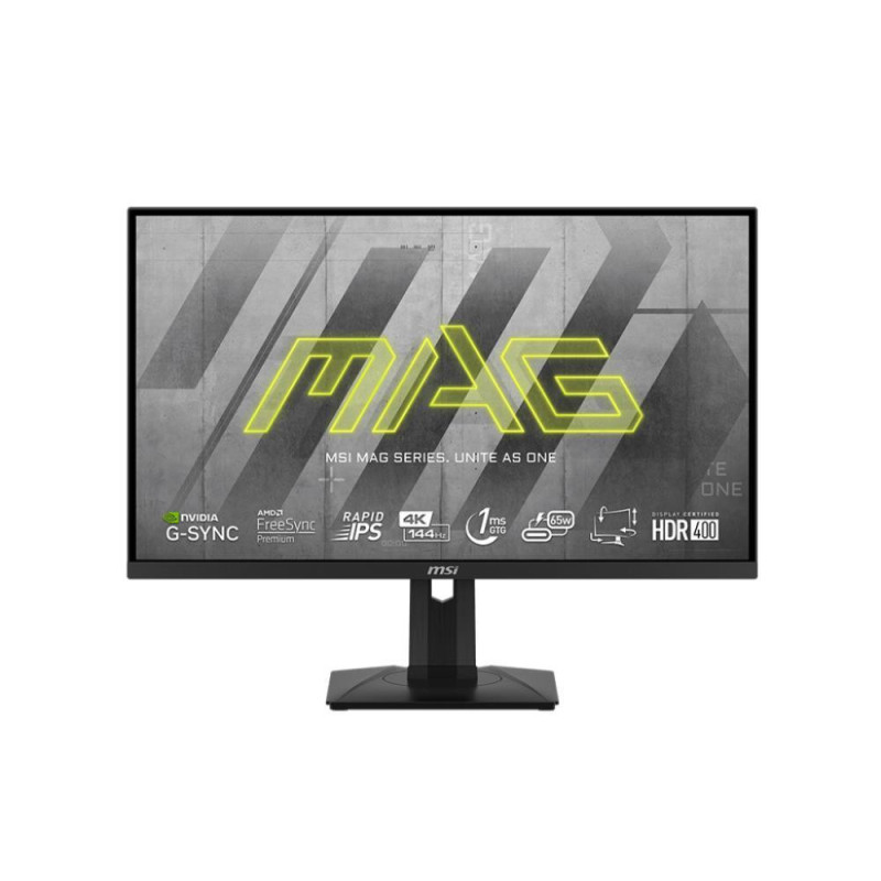 LCD Monitor, MSI, MAG 274UPF, 27&quot;, 4K, Panel IPS, 3840x2160, 16:9, 144Hz, Matte, 1 ms, Swivel, Pivot, Height adjust