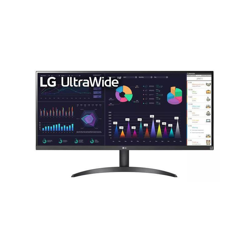 LCD Monitor, LG, 34WQ500-B, 34&quot;, Business / 21 : 9, Panel IPS, 2560x1080, 21:9, 100hz, Matte, 5 ms, Tilt, Colour Bl