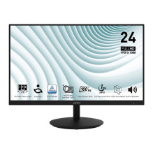 LCD Monitor, MSI, PRO MP242A, 24&quot;, Panel IPS, 1920x1080, 100Hz, Matte, 1 ms, Speakers, Tilt, Colour Black, PROMP242