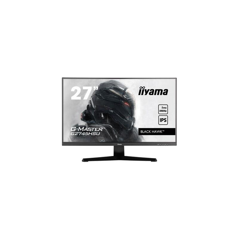 LCD Monitor, IIYAMA, 27&quot;, Gaming, Panel IPS, 1920x1080, 16:9, 100Hz, Matte, 1 ms, Speakers, Tilt, Colour Black, G27