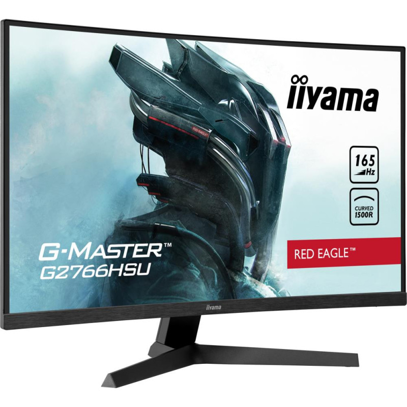 LCD Monitor, IIYAMA, G2766HSU-B1, 27&quot;, Gaming / Curved, Panel VA, 1920x1080, 16:9, 165Hz, Matte, 1 ms, Speakers, G2