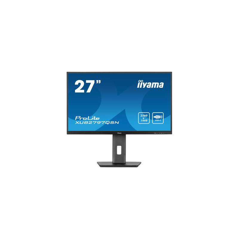 LCD Monitor, IIYAMA, 27&quot;, Business, Panel IPS, 2560x1440, 16:9, 100Hz, Matte, 1 ms, Speakers, Swivel, Pivot, Height