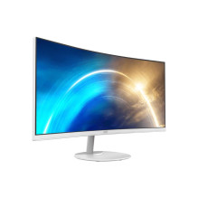 LCD Monitor, MSI, PRO MP341CQW, 34&quot;, Business / Curved / 21 : 9, Panel VA, 3440x1440, 21:9, 100Hz, Matte, 4 ms, Spe