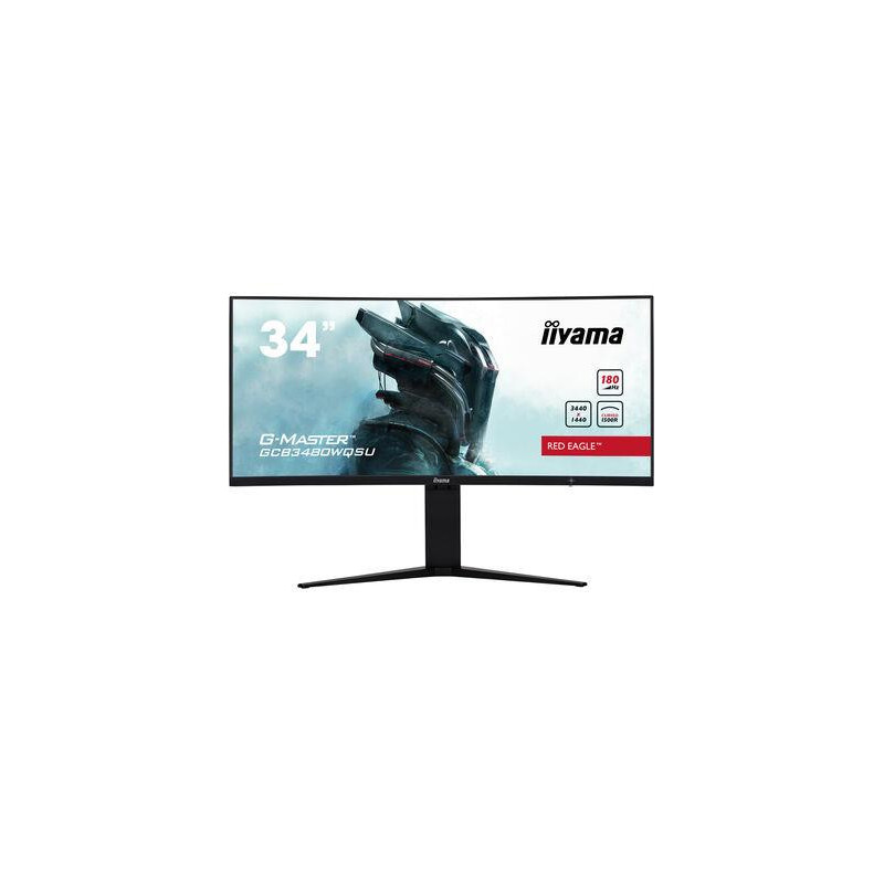 LCD Monitor, IIYAMA, 34&quot;, Gaming / Curved / 21 : 9, Panel VA, 3440x1440, 21:9, 180Hz, Matte, 0.4 ms, Speakers, Heig