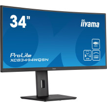 LCD Monitor, IIYAMA, XCB3494WQSN-B5, 34&quot;, Curved / 21 : 9, Panel VA, 3440x1440, 21:9, Matte, 0.4 ms, Speakers, Swiv