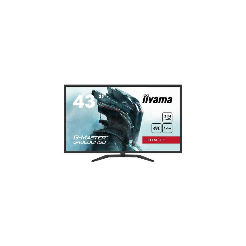 LCD Monitor, IIYAMA, 43&quot;, Gaming / 4K, Panel VA, 3840x2160, 16:9, 144Hz, Matte, 0.4 ms, Speakers, Tilt, Colour Blac