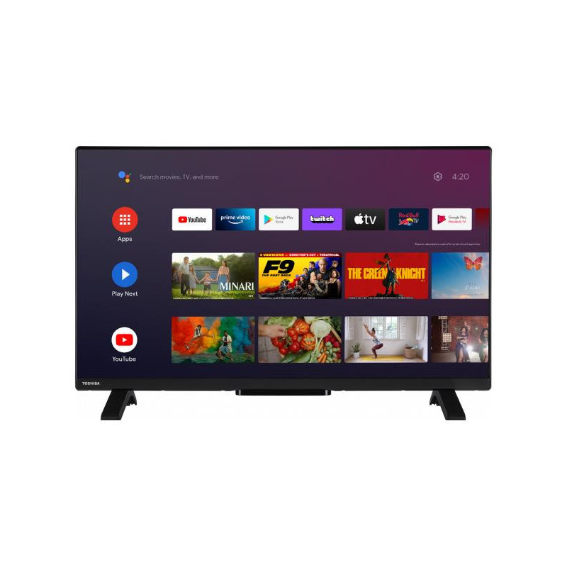 TV Set, TOSHIBA, 32&quot;, Smart, 1366x768, Wireless LAN, Bluetooth, Android TV, Black, 32WA2363DG